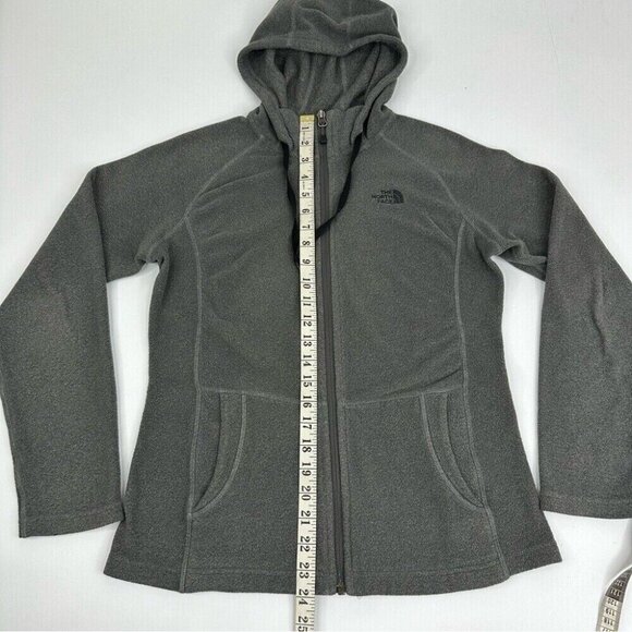 The North Face‎ Women's Grey Polartec Classic Full Zip Fleece Hooded Jacket S/37 - Picture 14 of 16